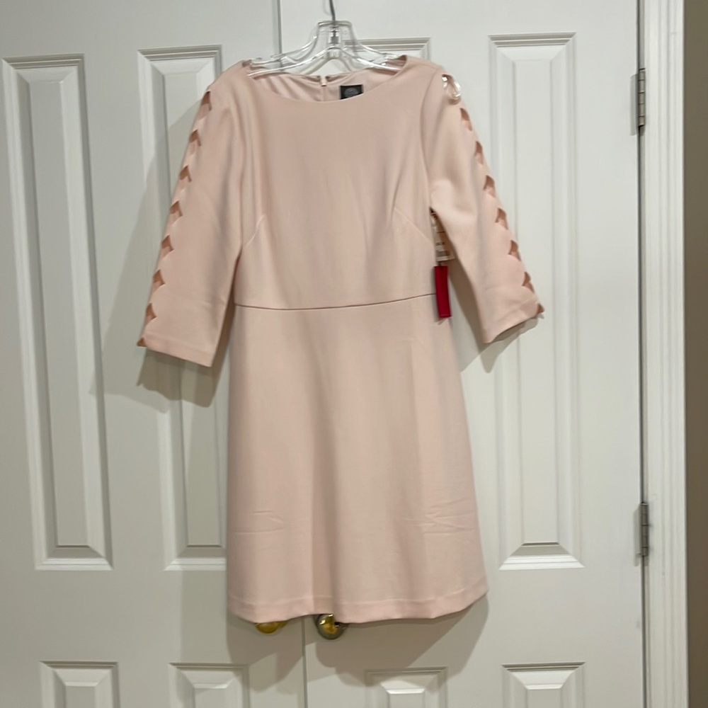 NWT, blush pink Vince Camuto, size 6 dress.